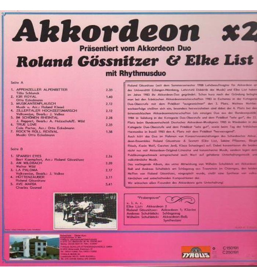 Akkordeon-Duo Gssnitzer & List - Akkordeon x2