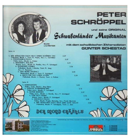 Peter Schrppel und seine Original Schwabenlnder Musikanten - Der Mond erzhlt