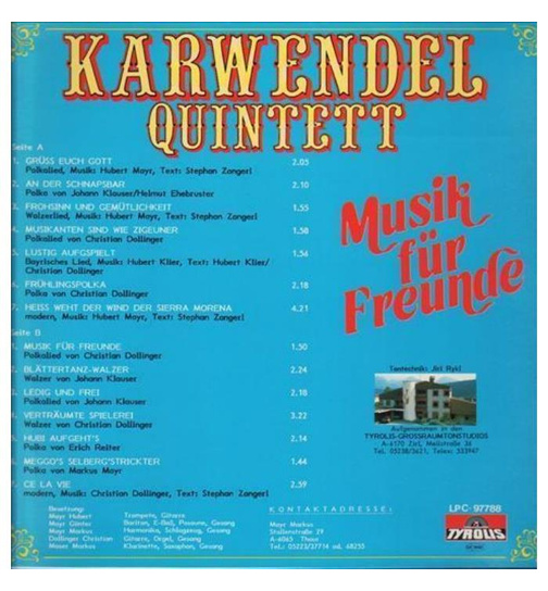 Karwendel Quintett - Musik fr Freunde