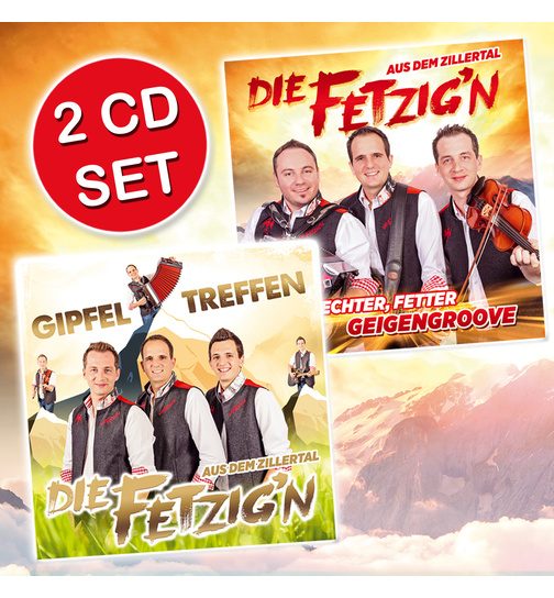 Die Fetzign aus dem Zillertal 2CD - CDs Gipfeltreffen + A echter, fetter Geigengroove
