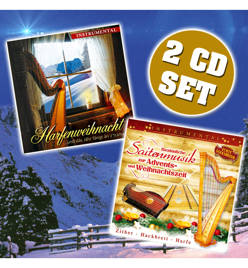 Harfenweihnacht + Besinnliche Saitenmusik (2 CDs)