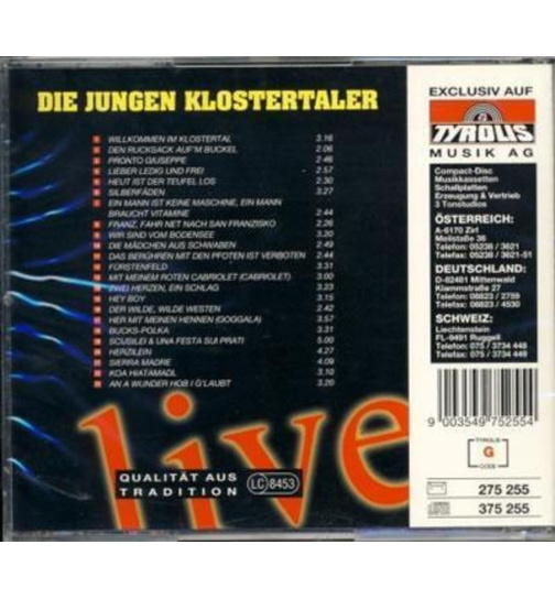 Klostertaler (Die Jungen) - LIVE Doppellnge