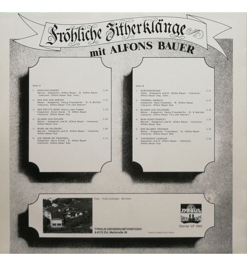 Alfons Bauer - Frhliche Zitherklnge