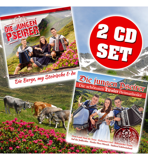Die jungen Pseirer - Die Berge, my Steirische & du + Die schnsten Tiroler Heimatlieder (2 CDs)