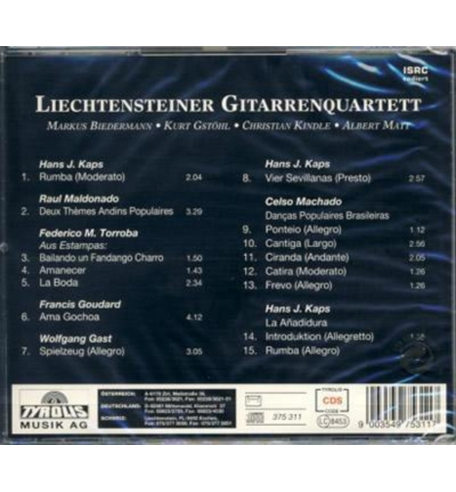 Liechtensteiner Gitarrenquartett - Spanische & Sdamerikanische Gitarrenmusik