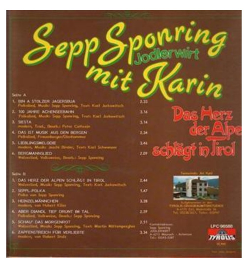 Sepp Sponring mit Karin - Das Herz der Alpen schlgt in Tirol