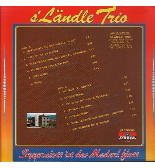 Lndle Trio - Sappralott ist des Maderl flott